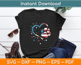 American Flag Patriotic Dog & Cat Paw Print - 4th Of July Svg Digital Cutting File