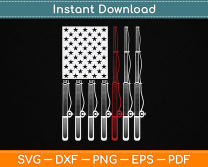 American Flag Reel Cool Uncle Fishing 4th of July SVG Digital Cutting File