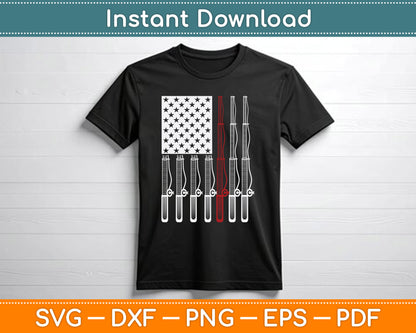 American Flag Reel Cool Uncle Fishing 4th of July SVG Digital Cutting File