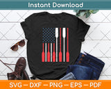 Cool American Flag Rowing Oar Funny Paddle Lover Rowers Svg Digital Cutting File