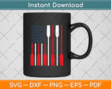 Cool American Flag Rowing Oar Funny Paddle Lover Rowers Svg Digital Cutting File