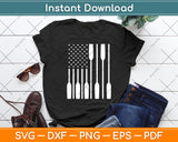 American Flag Rowing Paddle Lover Svg Digital Cutting File