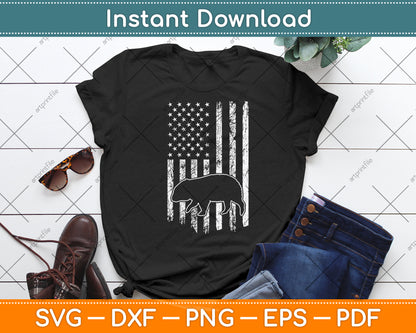 American Flag Wombat Svg Png Dxf Digital Cutting File