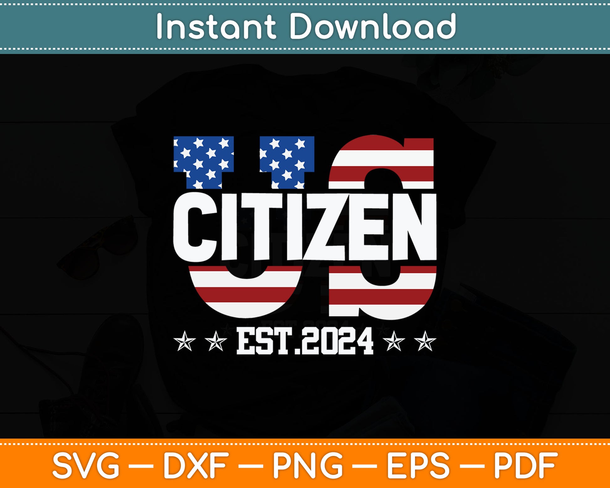 American Flag Senior Citizen Svg Digital Cutting File