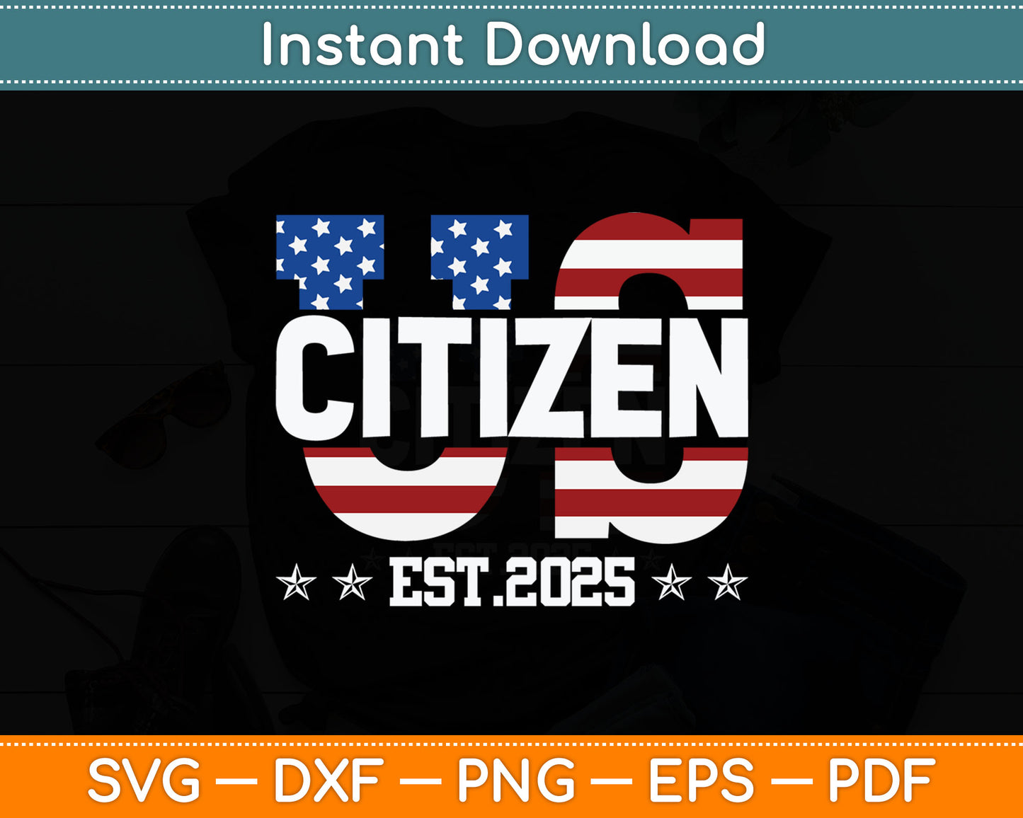 American Flag Senior Citizen 2025 Svg Digital Cutting File