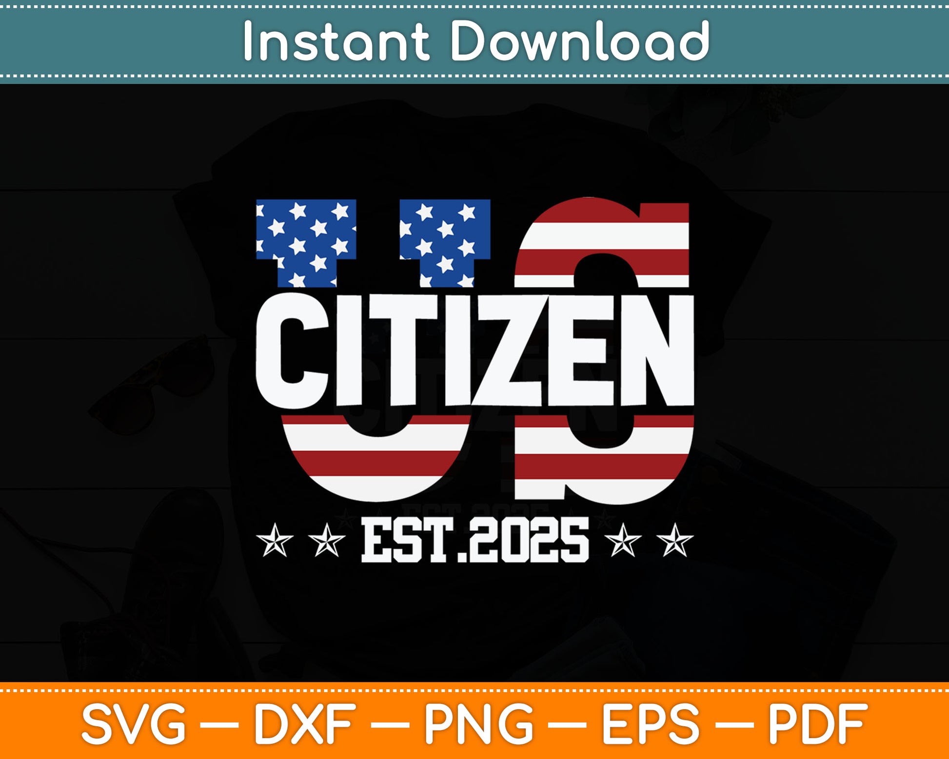 American Flag Senior Citizen 2025 Svg Digital Cutting File
