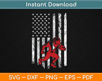 American Football 4th Of July Svg Digital Cutting File