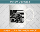 American Football Helmet Svg Digital Cutting File