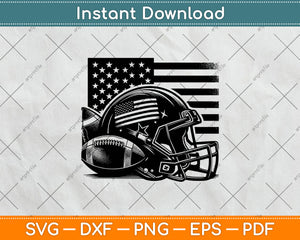 American Football Helmet Svg Digital Cutting File