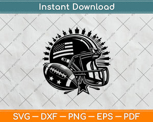 American Football Helmet Svg Digital Cutting File, American Football Helmet Vector