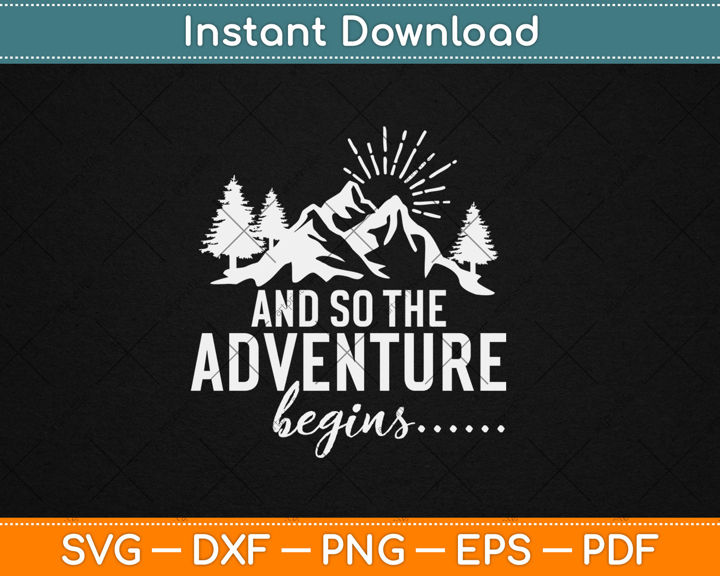 And So The Adventure Begins Heart Let's Go Find It Svg Digital Cutting File