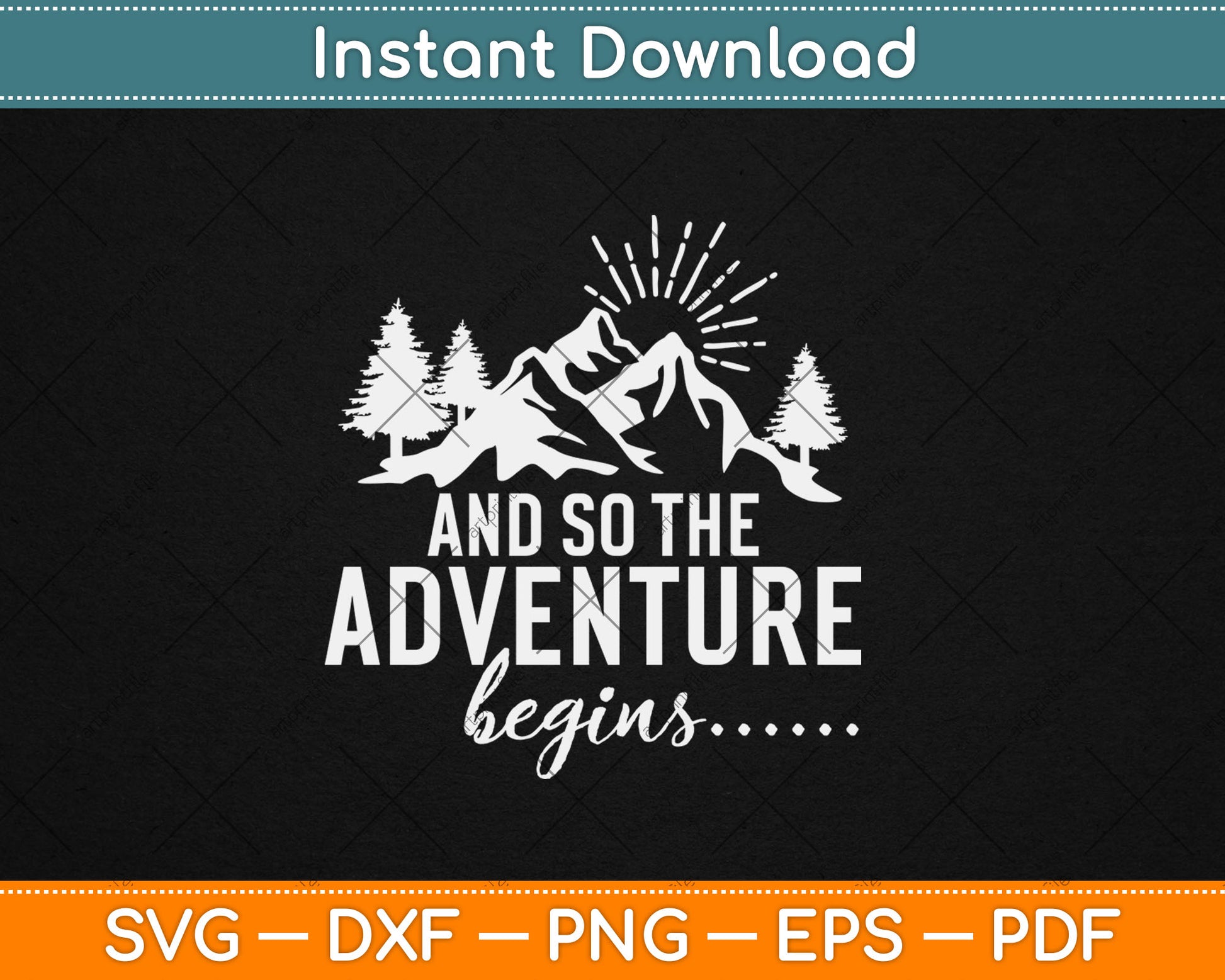 And So The Adventure Begins Heart Let's Go Find It Svg Digital Cutting File