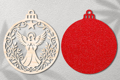 Angel Christmas Laser Cut Ornament