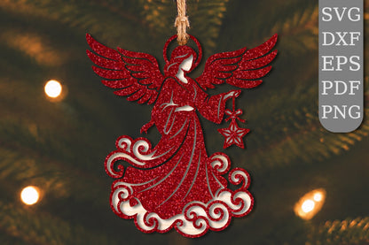 Angel Wings Christmas Ornament