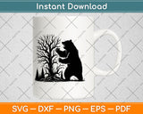 Angry Bear Vector Svg Digital Cutting File