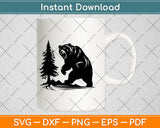 Angry Bear Svg Png Dxf Digital Cutting File