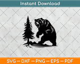 Angry Bear Svg Png Dxf Digital Cutting File