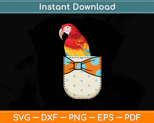 Animal in Your Pocket Sun Conure Parrot Svg Digital Cutting File