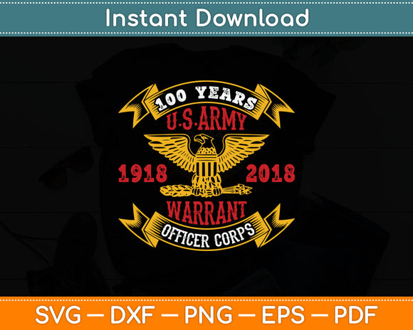 Army Warrant Officer 100th Anniversary Military Svg Digital Cutting File