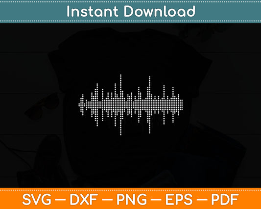 Audio Wave Sound Engineer Music Producer DJ Svg Digital Cutting File