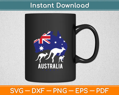 Australia - Kangaroo Australian Lover Wildlife Zoo Animal Svg Png Dxf Digital Cutting File