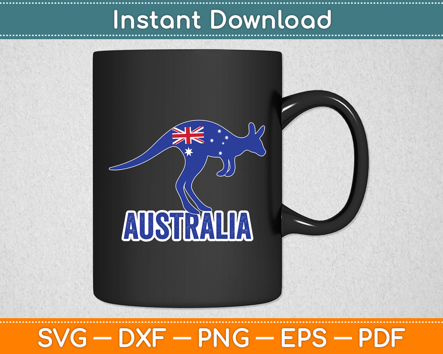Australia Kangaroo Kangaroos Animal Lover In Australia Svg Png Dxf Digital Cutting File