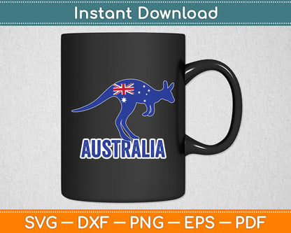 Australia Kangaroo Kangaroos Animal Lover In Australia Svg Png Dxf Digital Cutting File