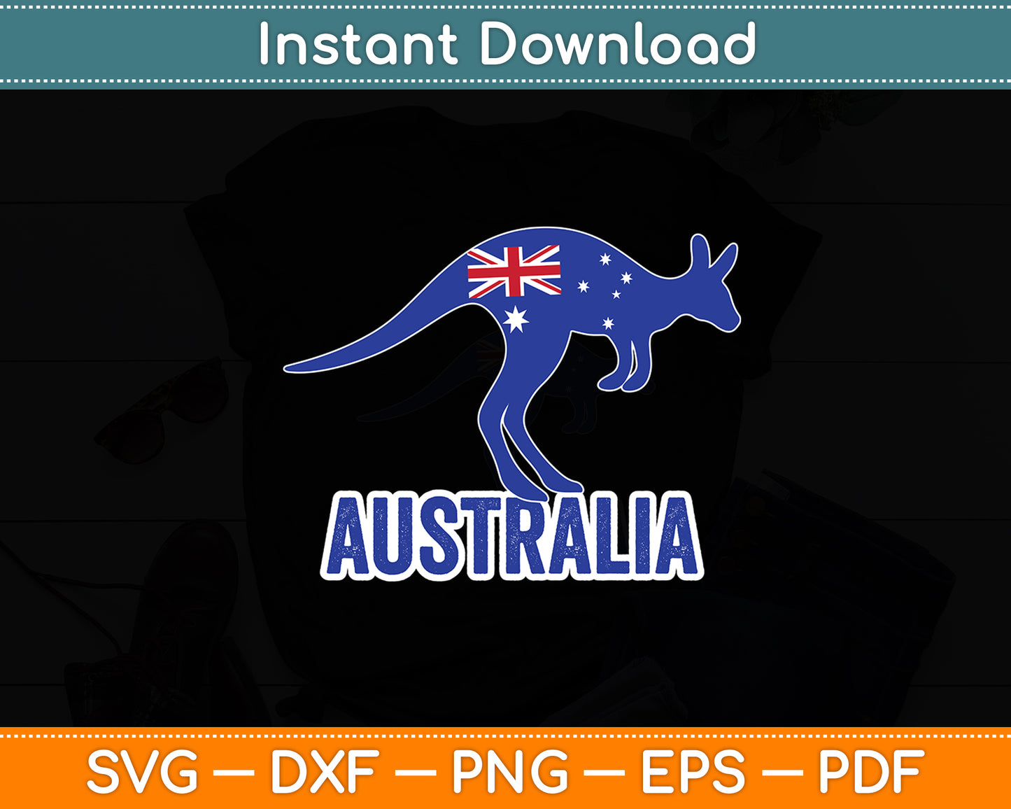 Australia Kangaroo Kangaroos Animal Lover In Australia Svg Png Dxf Digital Cutting File