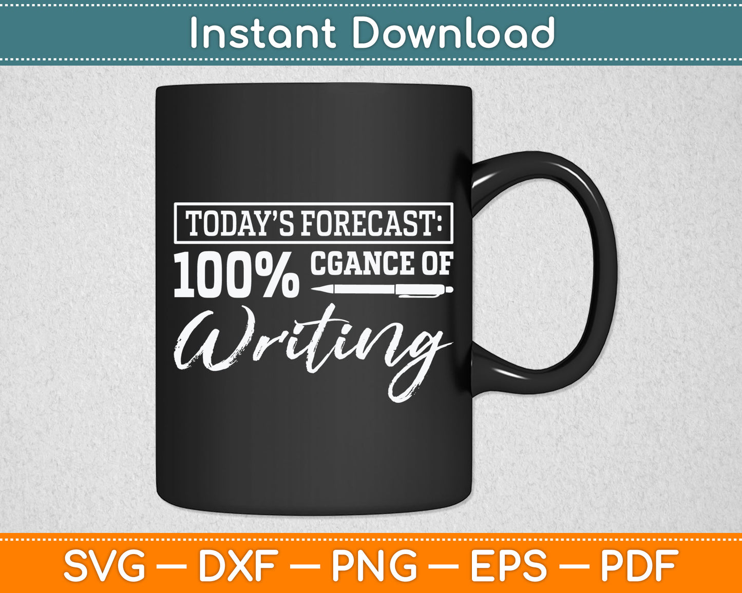 Author Journalist Teacher Writing Content Creator Gift Svg Digital Cutting File