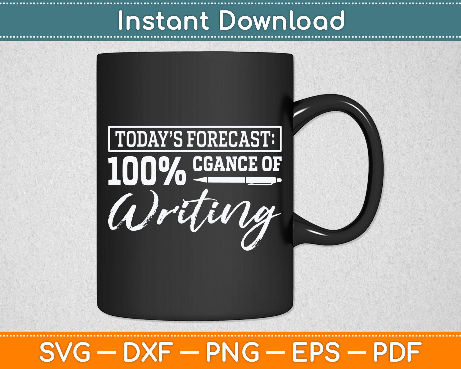 Author Journalist Teacher Writing Content Creator Gift Svg Digital Cutting File