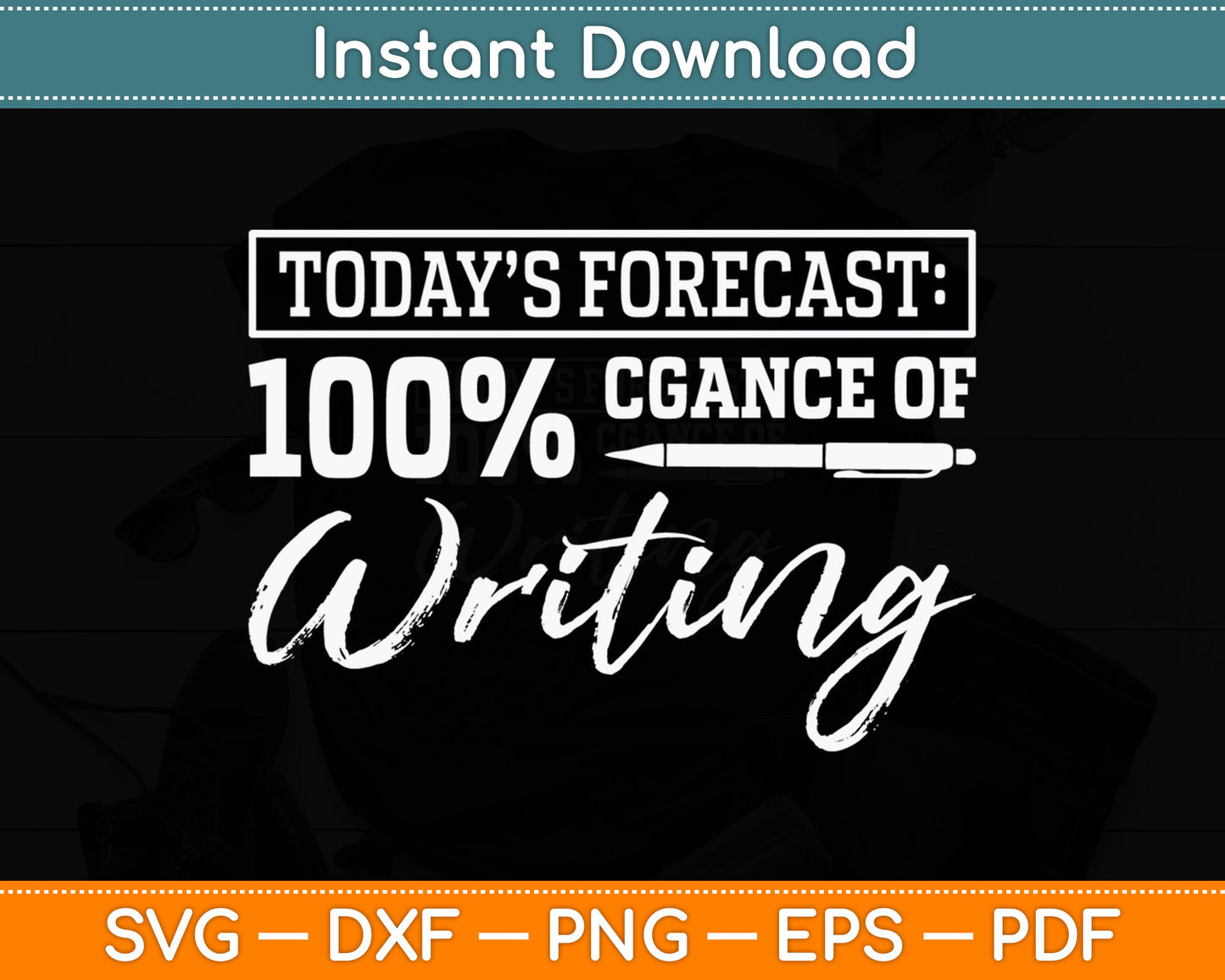 Author Journalist Teacher Writing Content Creator Gift Svg Digital Cutting File