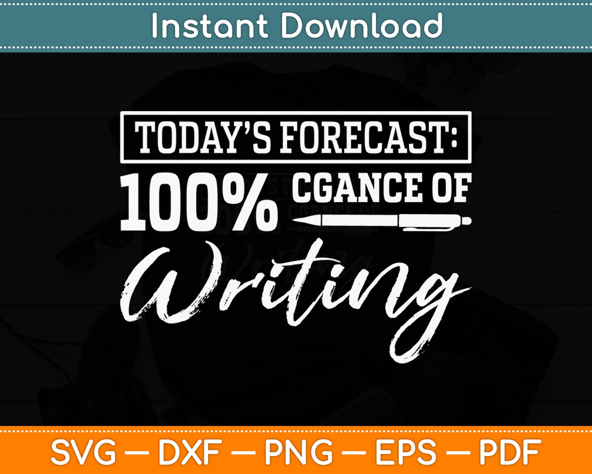 Author Journalist Teacher Writing Content Creator Gift Svg Digital Cutting File