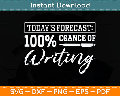 Author Journalist Teacher Writing Content Creator Gift Svg Digital Cutting File