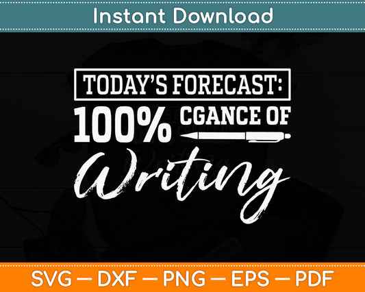 Author Journalist Teacher Writing Content Creator Gift Svg Digital Cutting File
