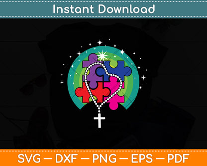 Autism Awareness Catholic Christian Autism Svg Digital Cutting File