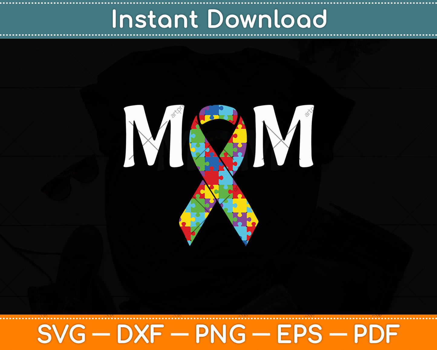 Autism Mom Support Awareness Autistic Parents Svg Digital Cutting File