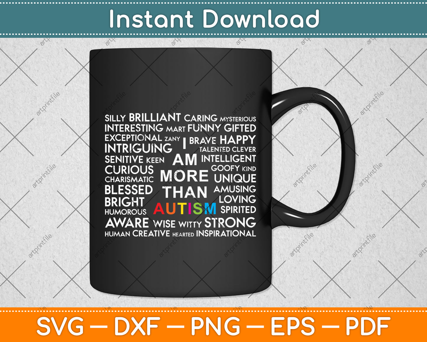 I Am More Than Autism Svg Digital Cutting File