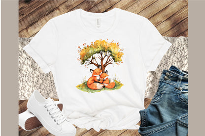 Autumn Animals Clipart PNG Bundle Cute Woodland Fall Animal Collection