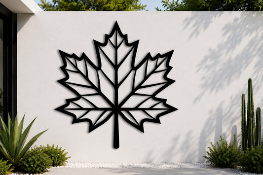 Maple Leaf Metal Wall Art Laser Cut SVG