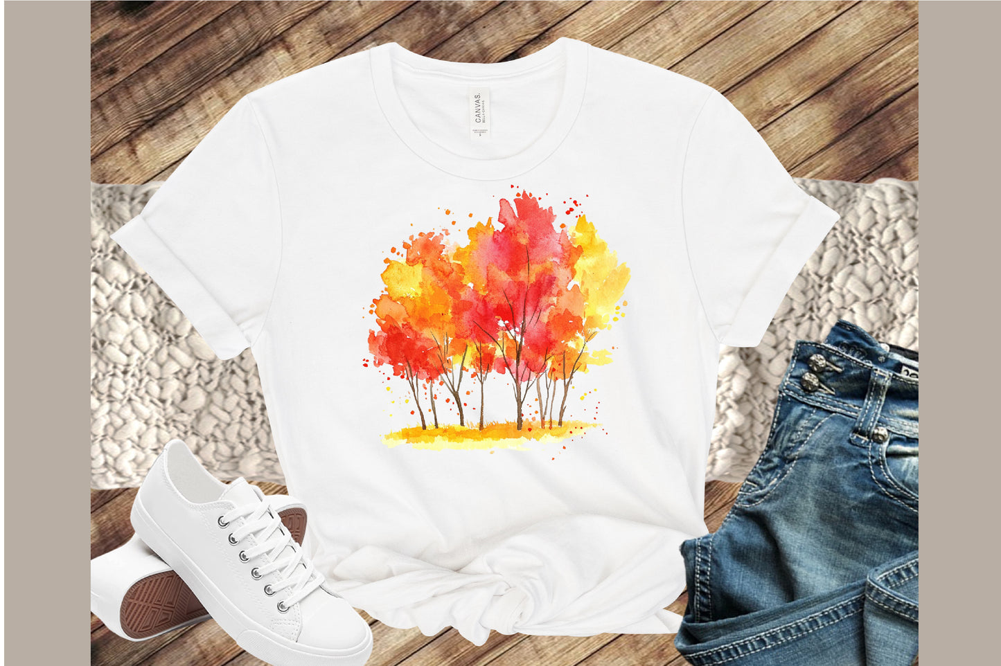 Autumn Fall Clipart Bundle Watercolor Fall PNG Sublimation