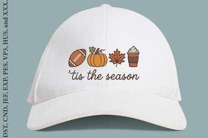 Autumn Embroidery Design – Beautiful Fall Machine Embroidery Pattern, Cozy Seasonal Embroidery Design