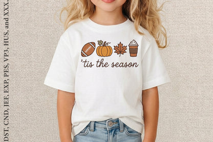 Autumn Embroidery Design – Beautiful Fall Machine Embroidery Pattern, Cozy Seasonal Embroidery Design