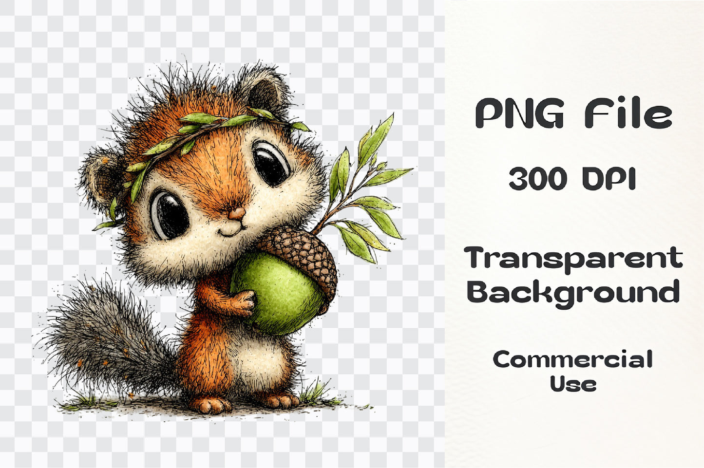 Whimsical Autumn Farmhouse Clipart Bundle – 41 PNG Woodland Animals