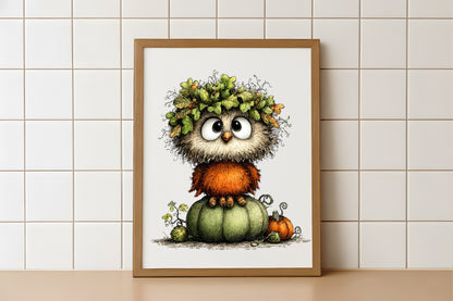 Whimsical Autumn Farmhouse Clipart Bundle – 41 PNG Woodland Animals