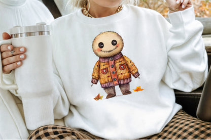 Autumn Gothic Voodoo Doll PNG Bundle Fall Halloween Clipart