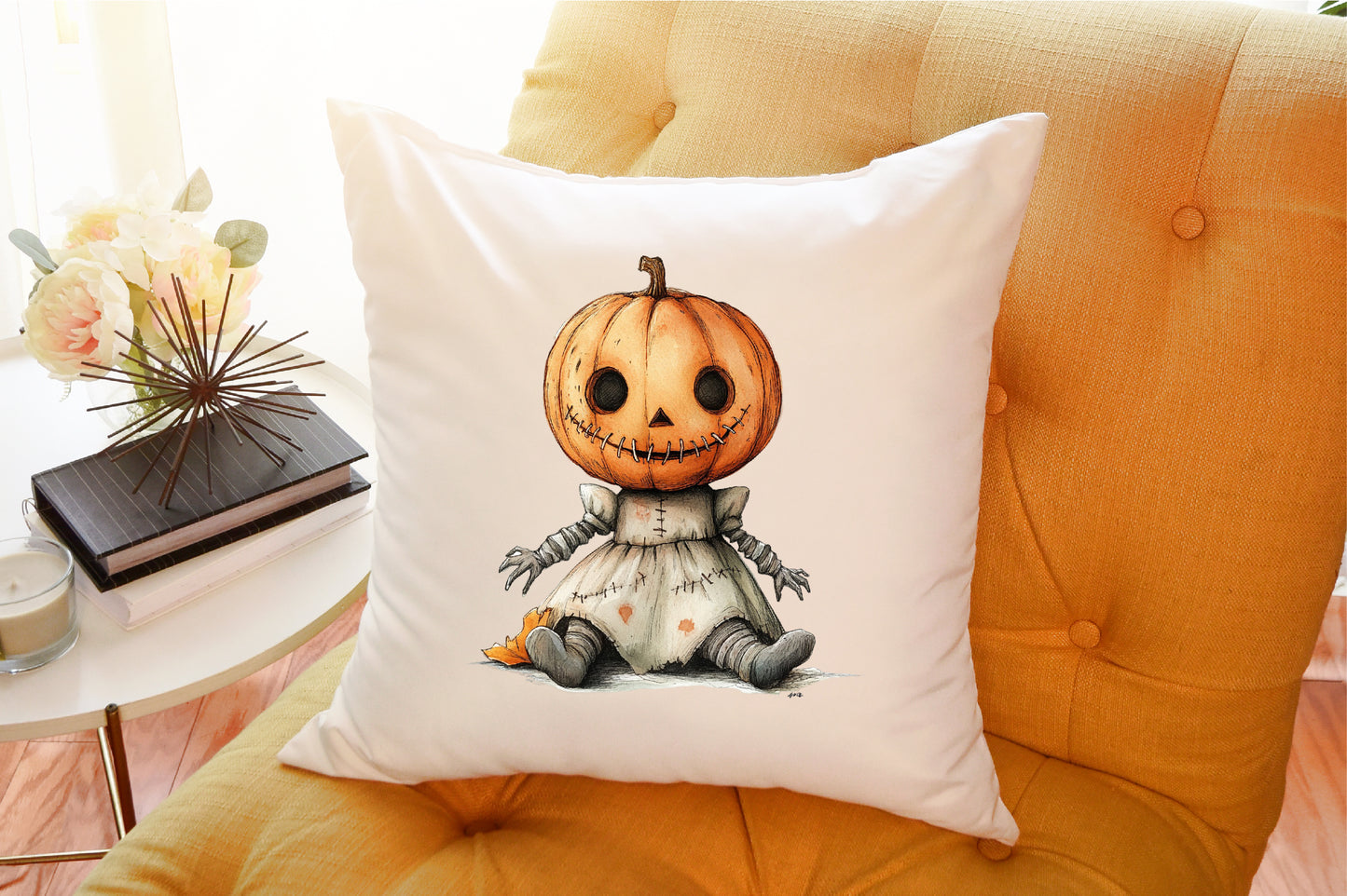Autumn Gothic Voodoo Doll PNG Bundle Fall Halloween Clipart