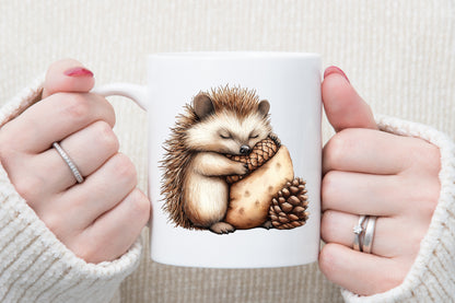 Autumn Hedgehog PNG Bundle Fall Hedgehog Sublimation Clipart
