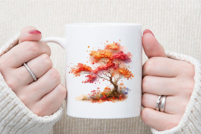 Autumn Maple Tree PNG Bundle Fall Tree Sublimation Clipart