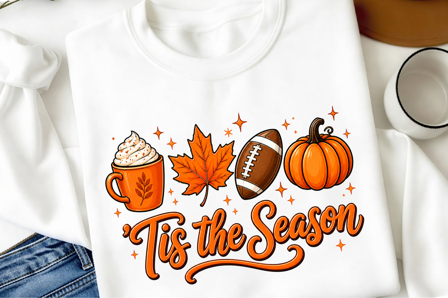 Autumn PNG Tis The Season Fall Pumpkin Harvest Sublimation