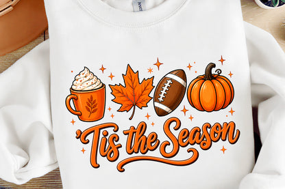 Autumn PNG Tis The Season Fall Pumpkin Harvest Sublimation